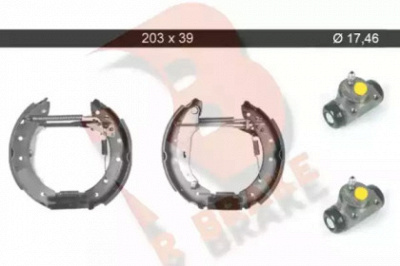 R BRAKE 79rbkt0068 -  Комплект тормозных колодок